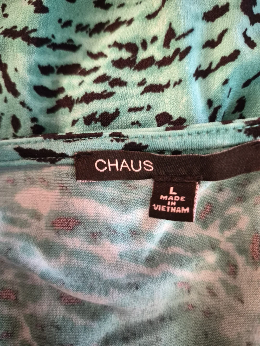 Chaus Teal Sleeveless Top Size Large